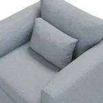 Marina 38_ Lounge Chair - Silver Light Blue
