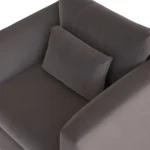 Marina 38_ Velvet Lounge Chair - Hale Warm Gray