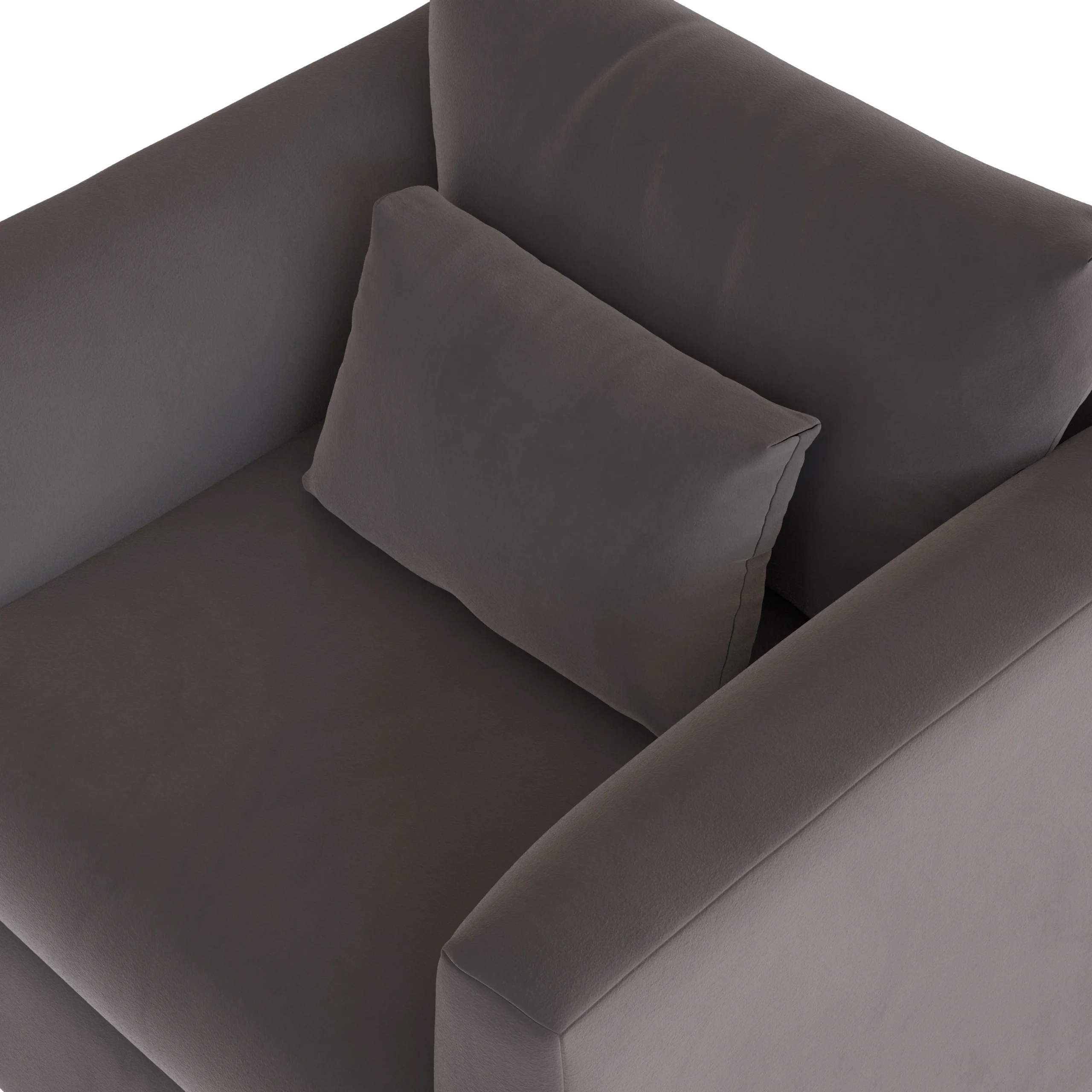 Marina 38_ Velvet Lounge Chair - Hale Warm Gray - Image 6