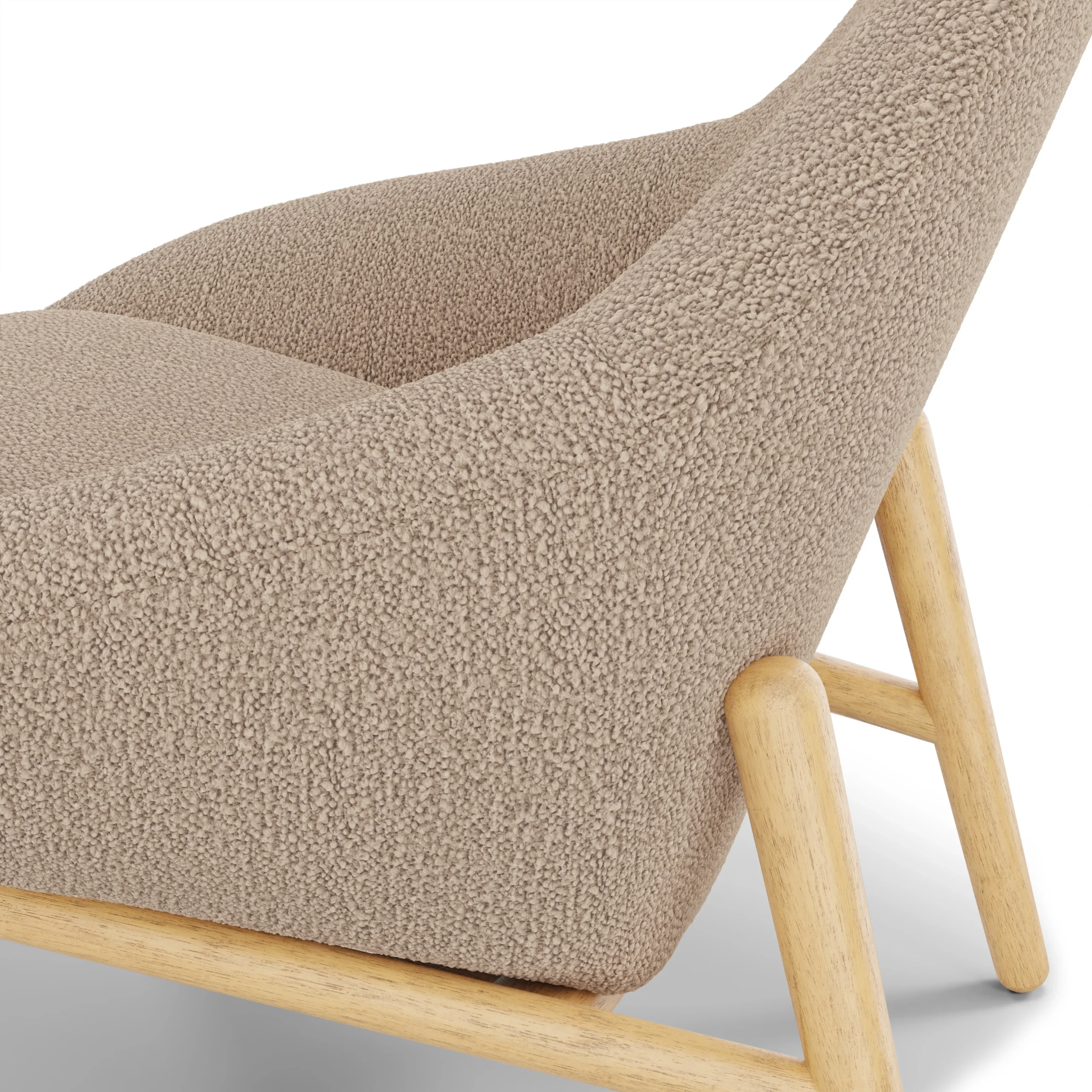 Sunny 32_ Lounge Chair - Sandstone Wool Bouclé - Image 6
