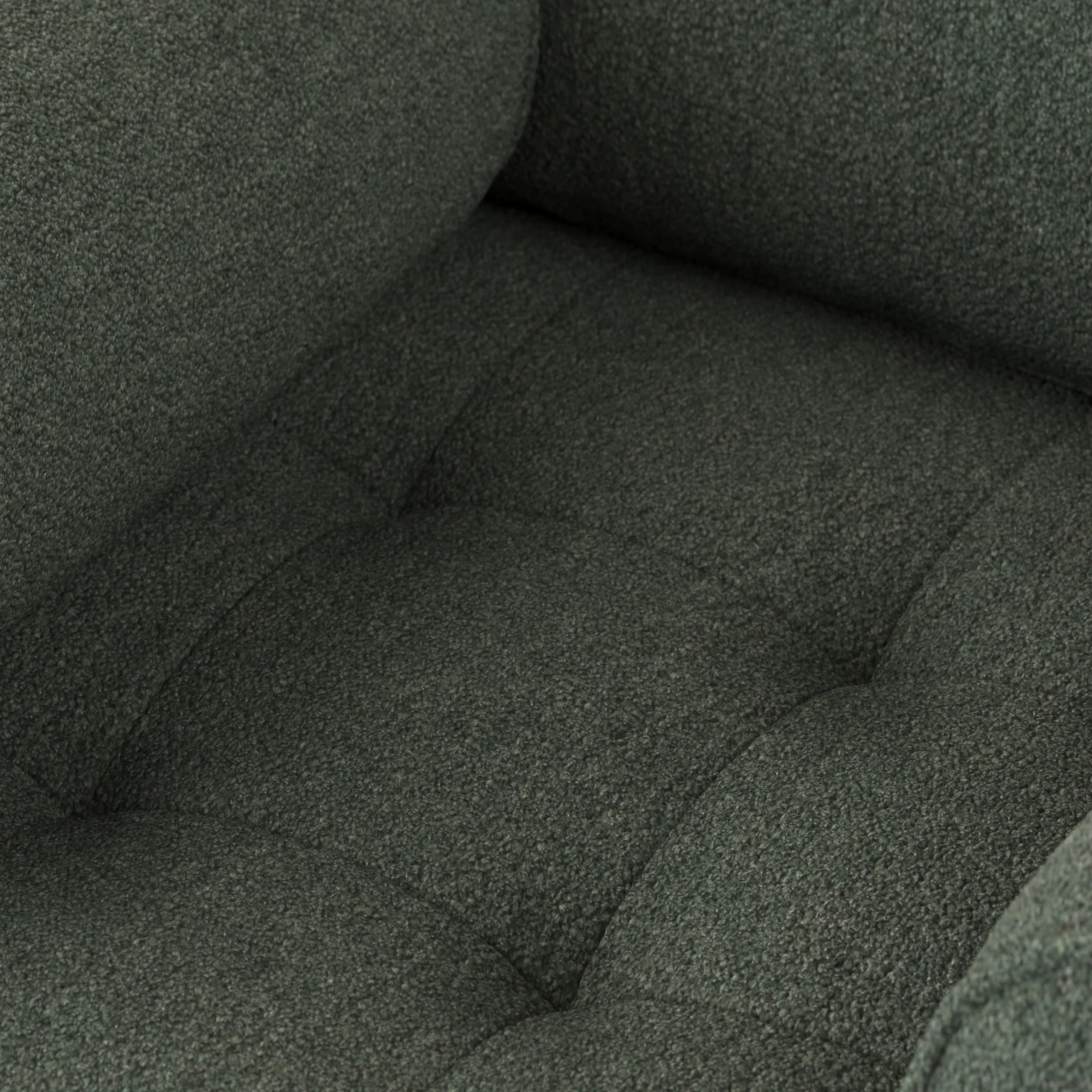 Sven 42_ Tufted Lounge Chair - Green Wool Bouclé - Image 5