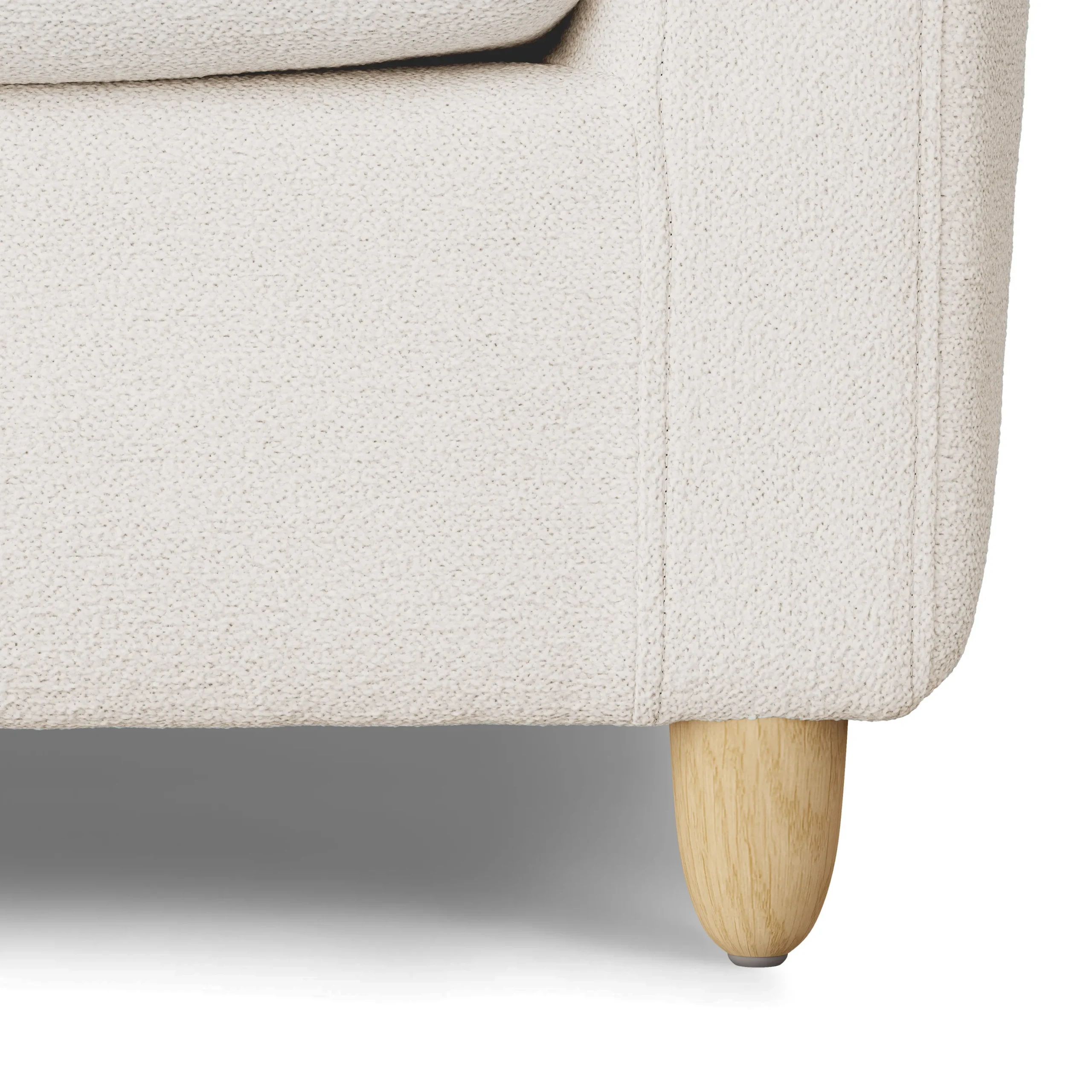 Vati 37_ Lounge Chair - Ivory Wool Bouclé - Image 4