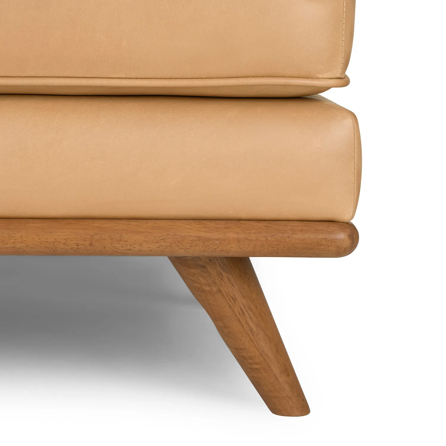 Timber 31_ Leather Ottoman - Charme Tan - Image 10