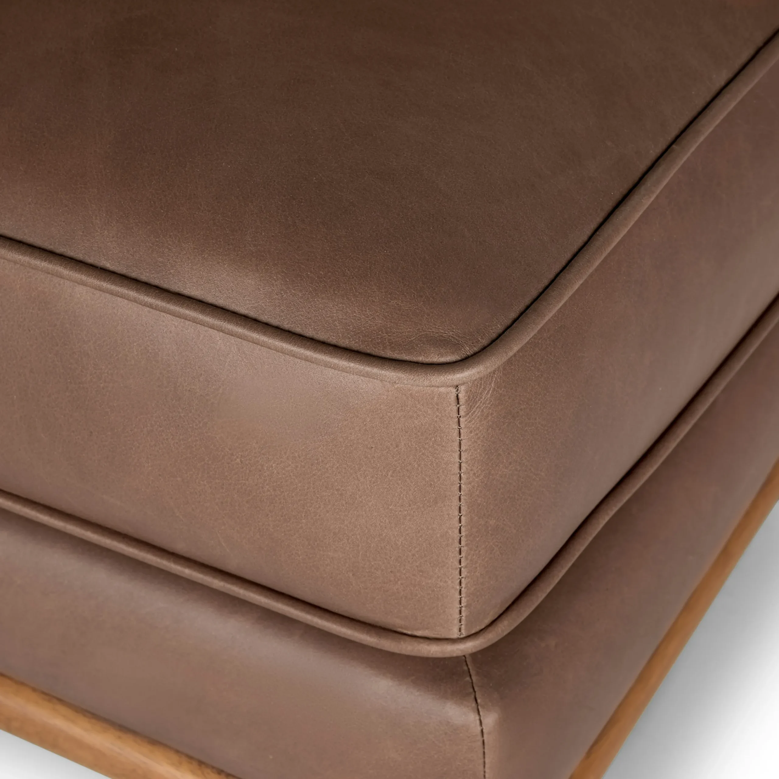 Timber 31_ Leather Ottoman - Charme Chocolat - Image 5