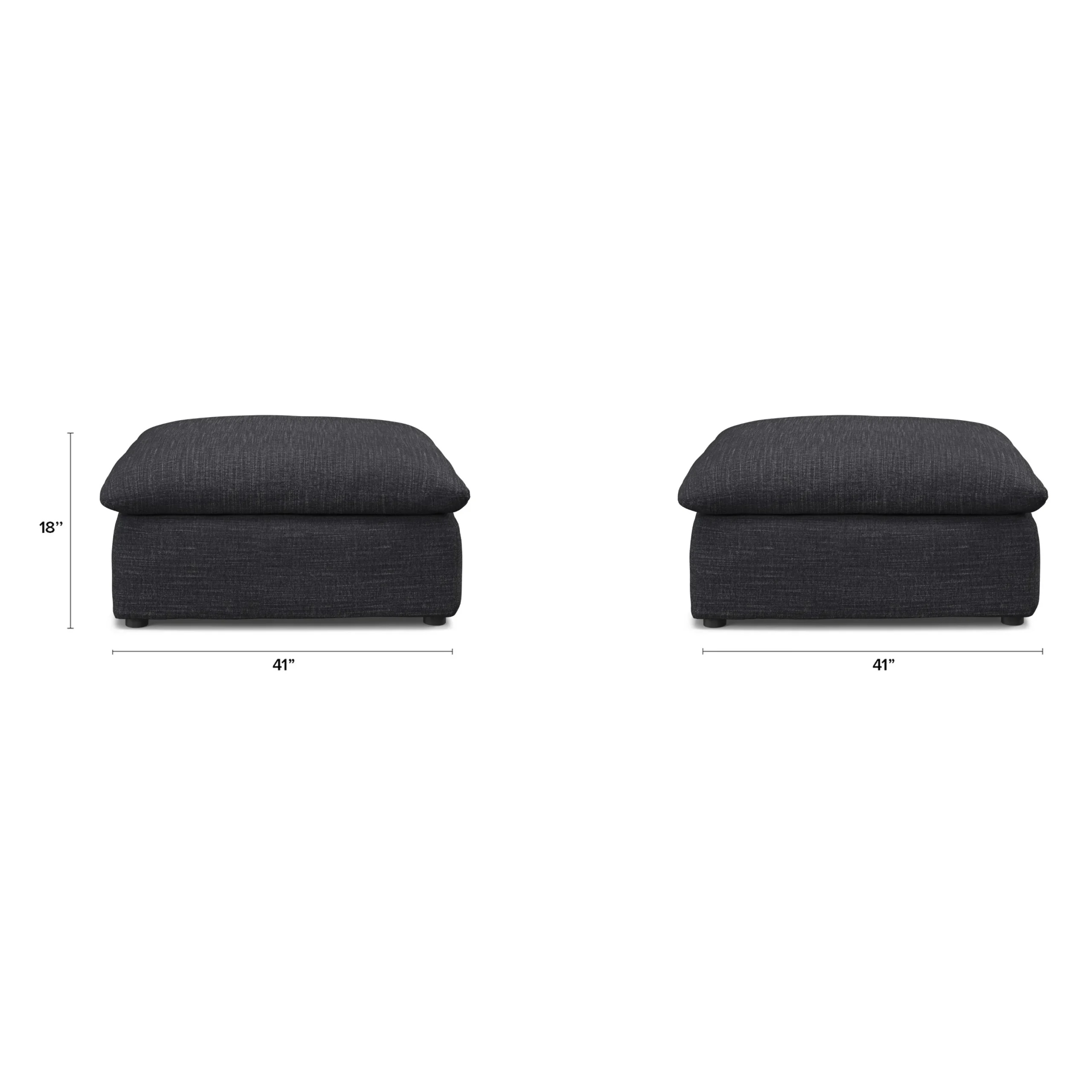Leigh 41_ Ottoman - Napa Charcoal - Image 9