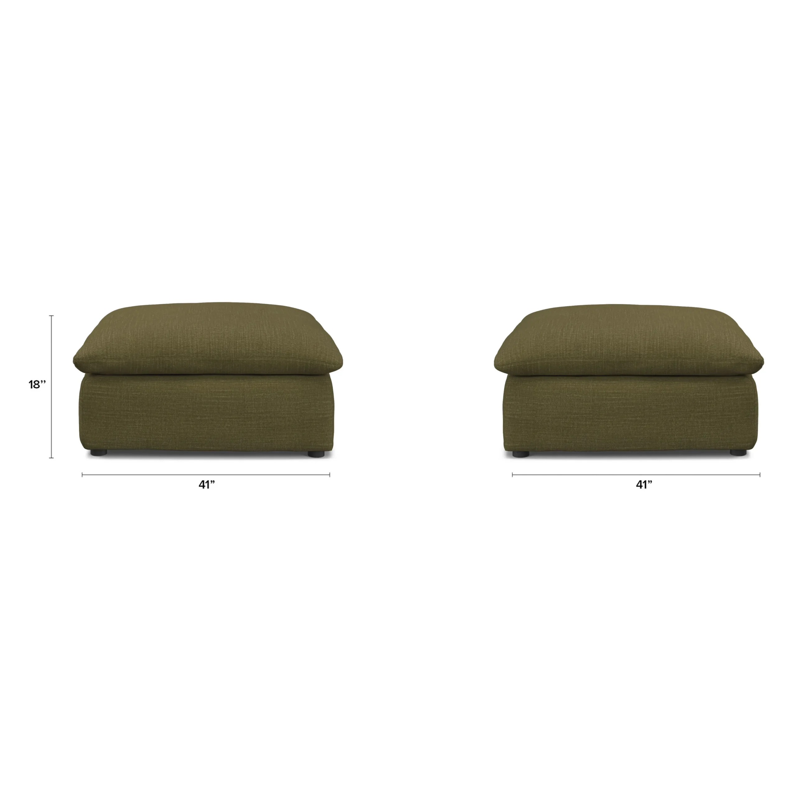 Leigh 41_ Ottoman - Napa Moss - Image 9