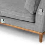 Timber 93_ Left Sectional - Pebble Gray