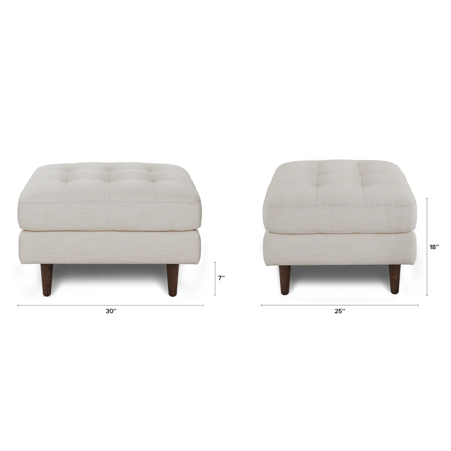 Sven 30_ Ottoman - Biscuit Cream - Image 2