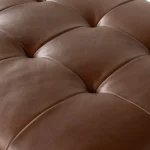 Sven 30_ Leather Ottoman - Taos Brown
