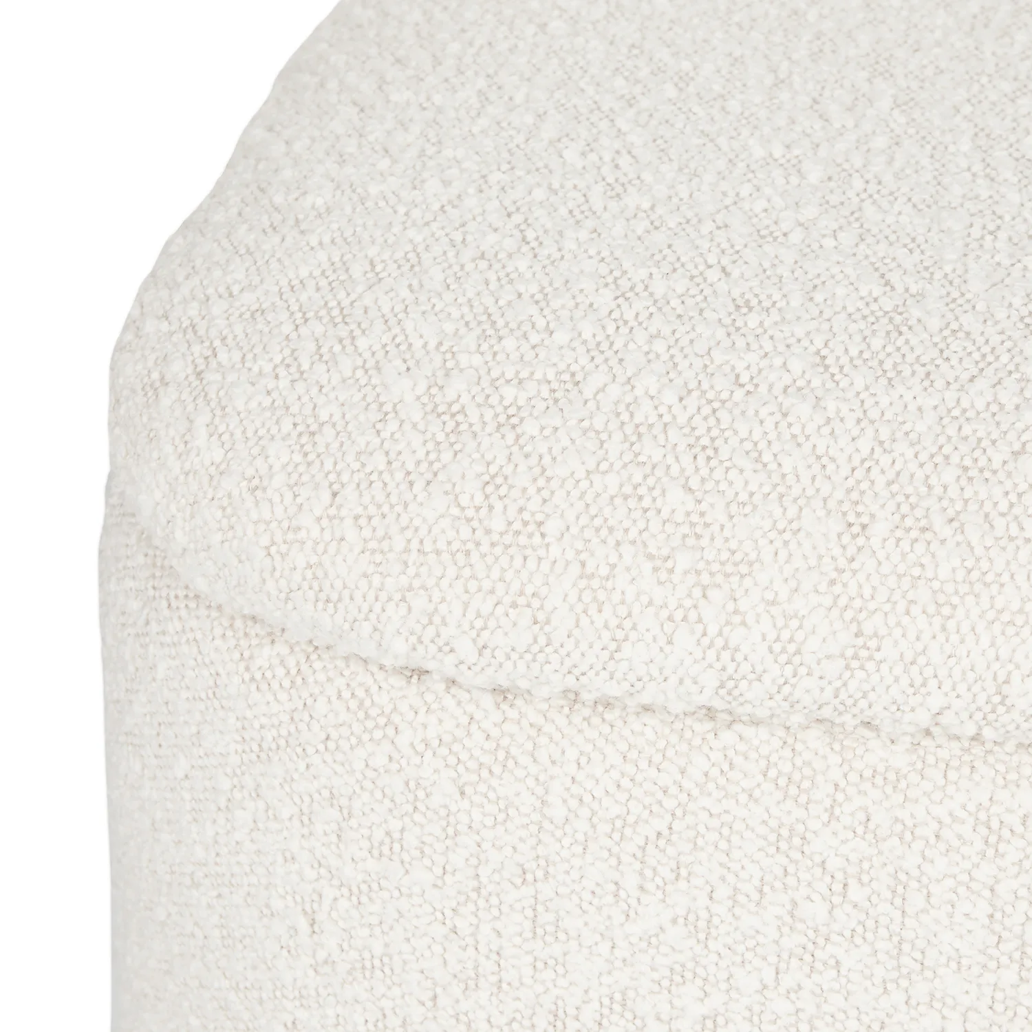Maribo 19_ Storage Ottoman - Ivory Bouclé - Image 9