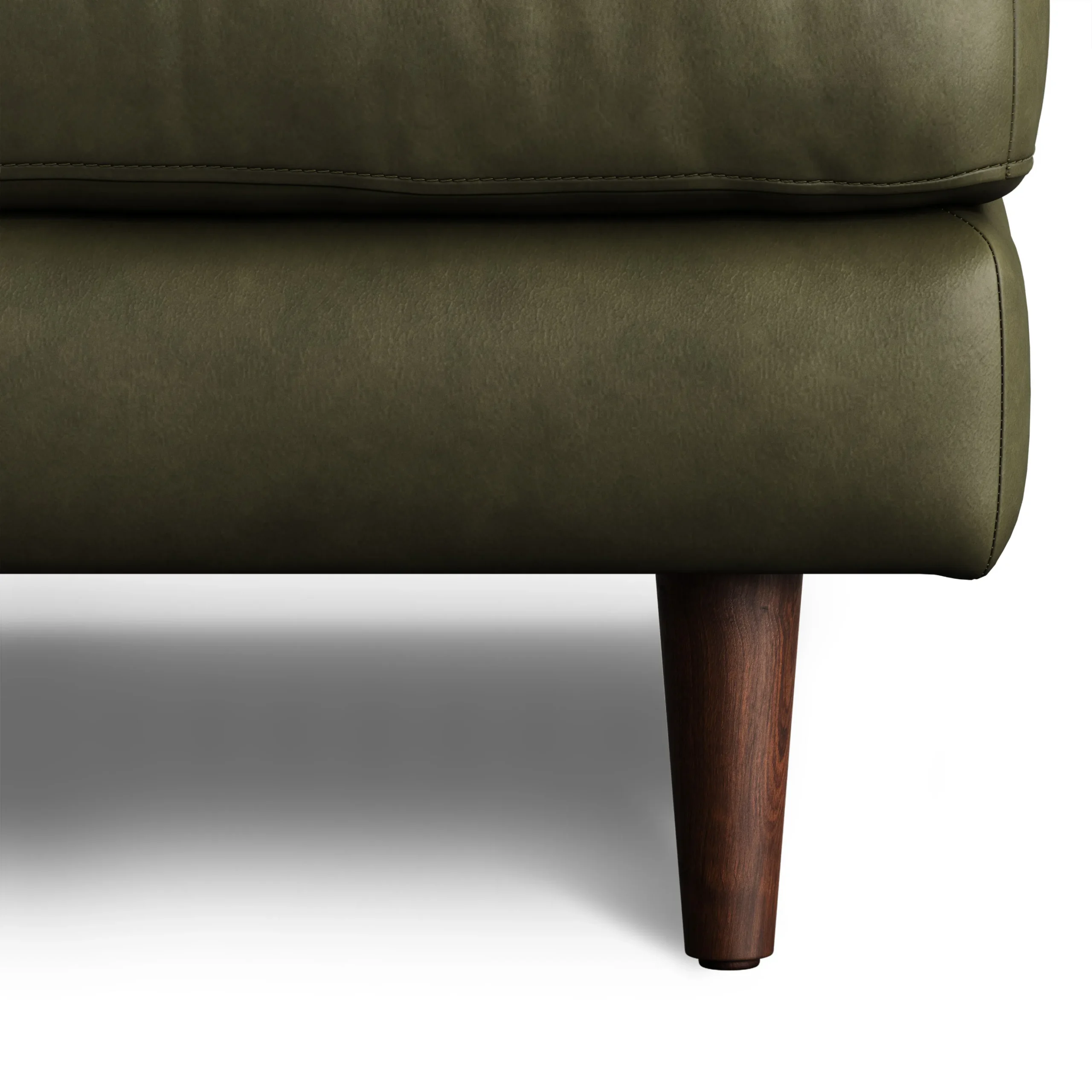 Sven 30_ Leather Ottoman - Charme Green - Image 5