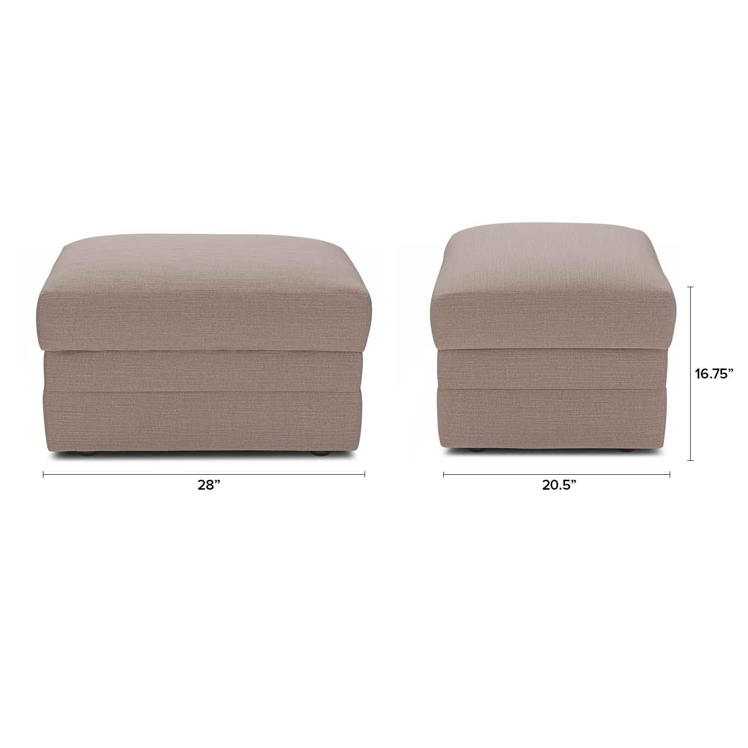 Riley 28_ Ottoman - Napa Quartz - Image 2