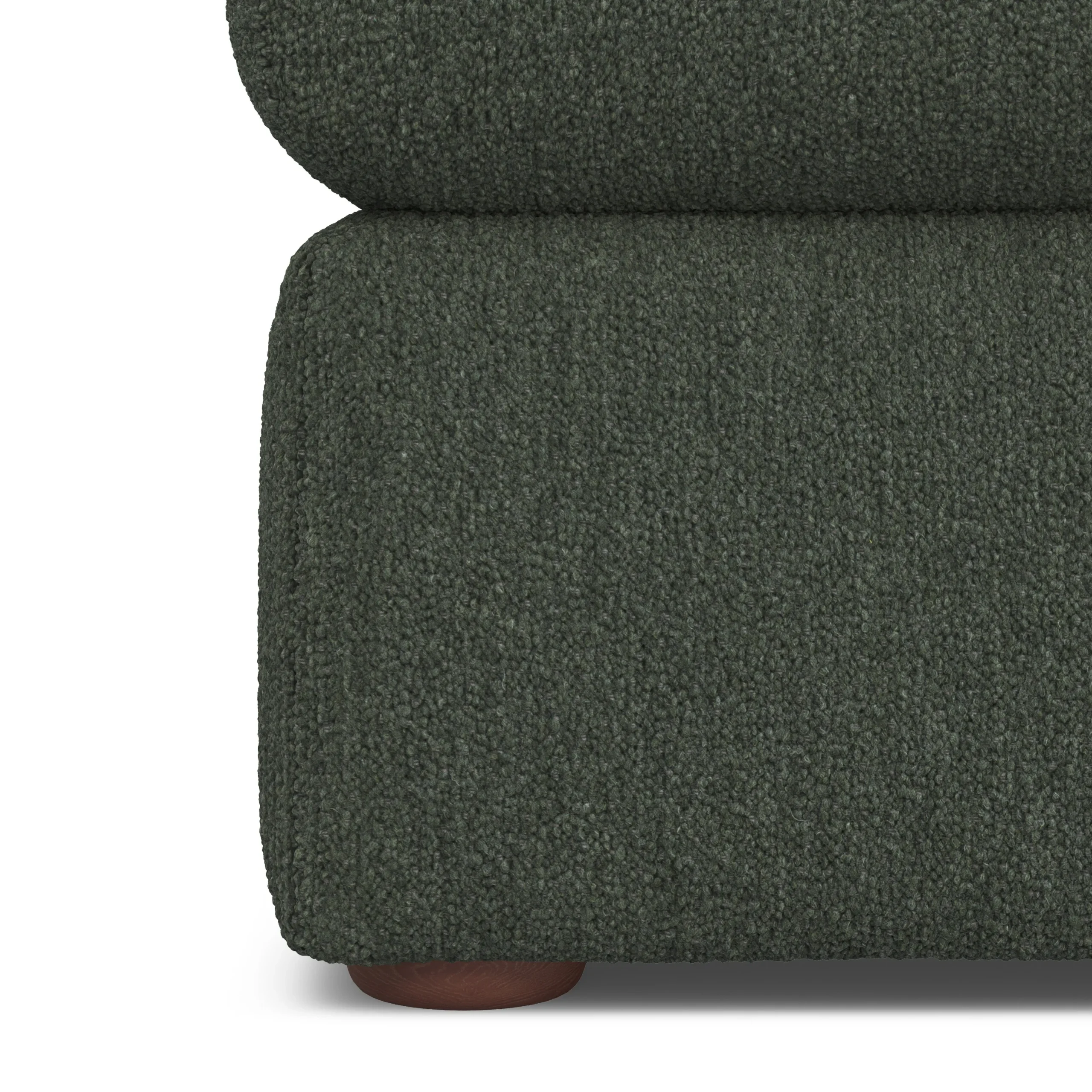 Marina 28.5_ Ottoman - Green Wool Bouclé - Image 9