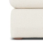 Marina 28.5_ Ottoman - Ivory Wool Bouclé