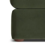 Marina 28.5_ Velvet Ottoman - Hale Fir Green