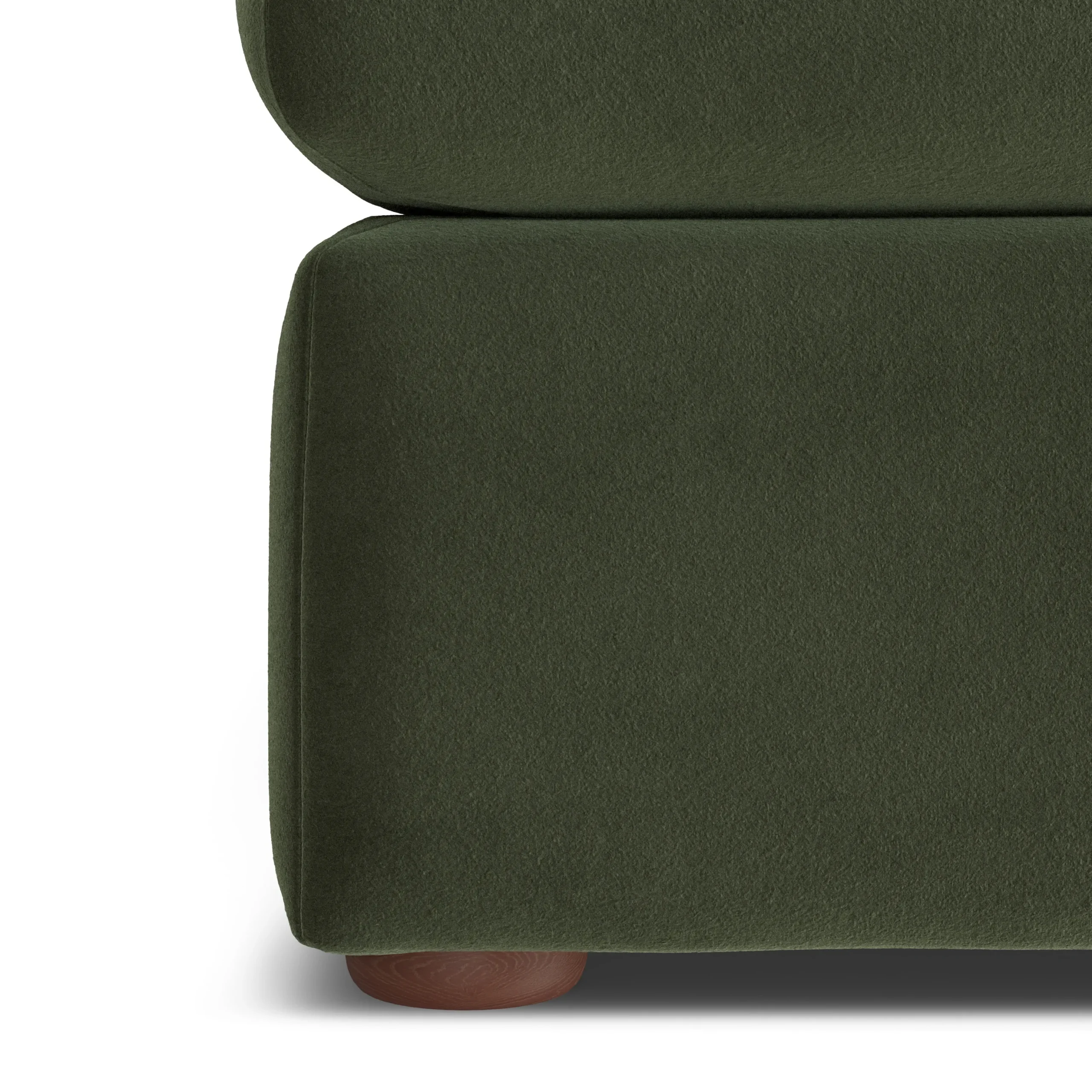 Marina 28.5_ Velvet Ottoman - Hale Fir Green - Image 10