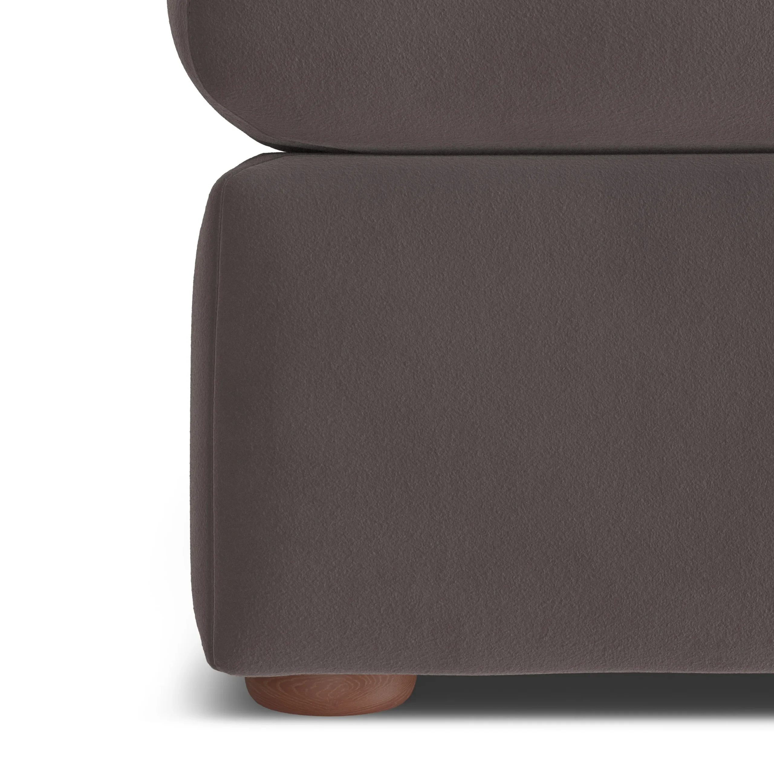 Marina 28.5_ Velvet Ottoman - Hale Warm Gray - Image 9