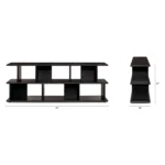 Lafora 72_ Bookcase, Short - Black