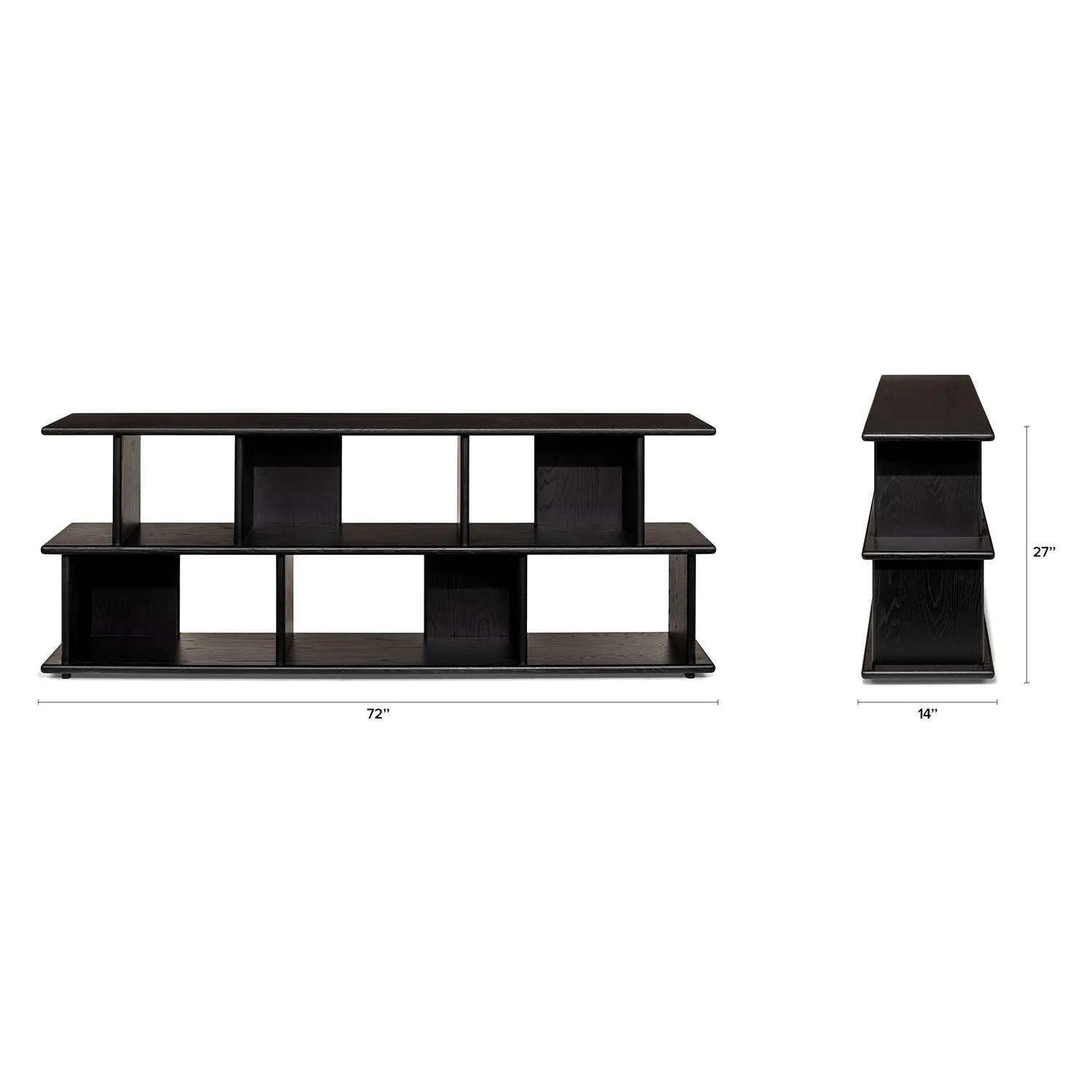 Lafora 72_ Bookcase, Short - Black - Image 9
