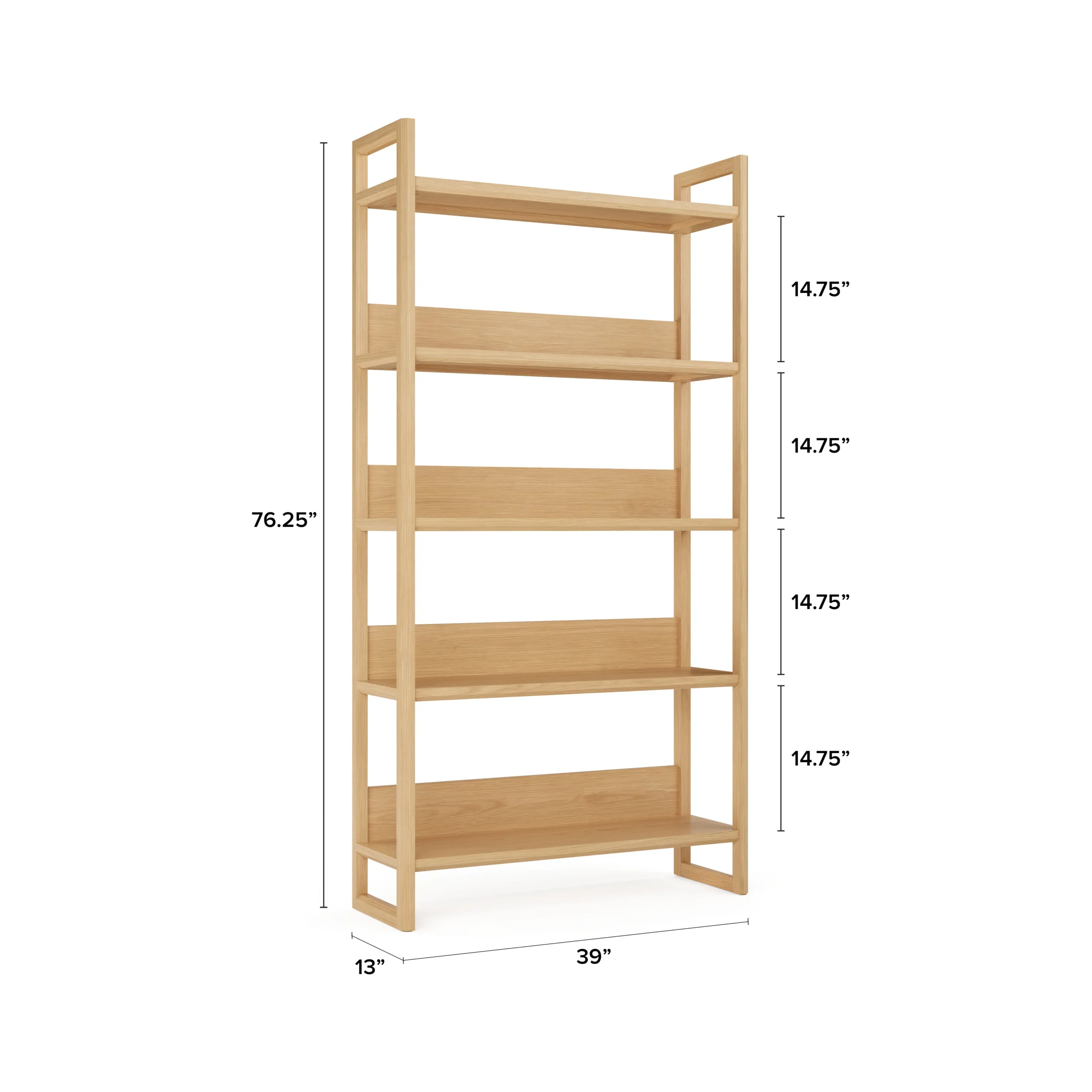 Lilya 39_ Shelving Unit, Wide - White Oak - Image 9