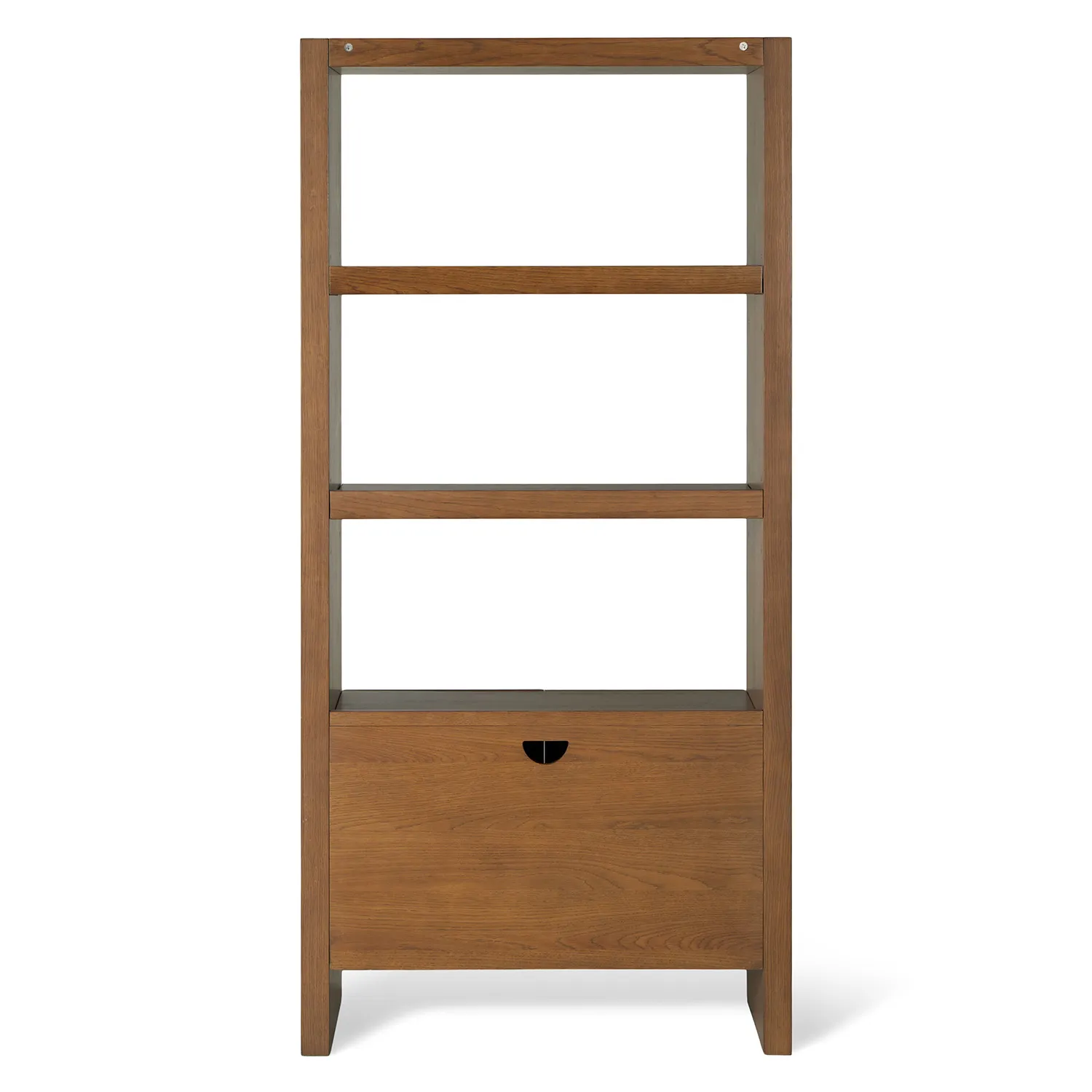 Torme 34_ Bookcase with Storage, Tall - Smoked Oak - Image 9
