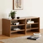 Torme 57_ Bookcase, Short - Smoked Oak