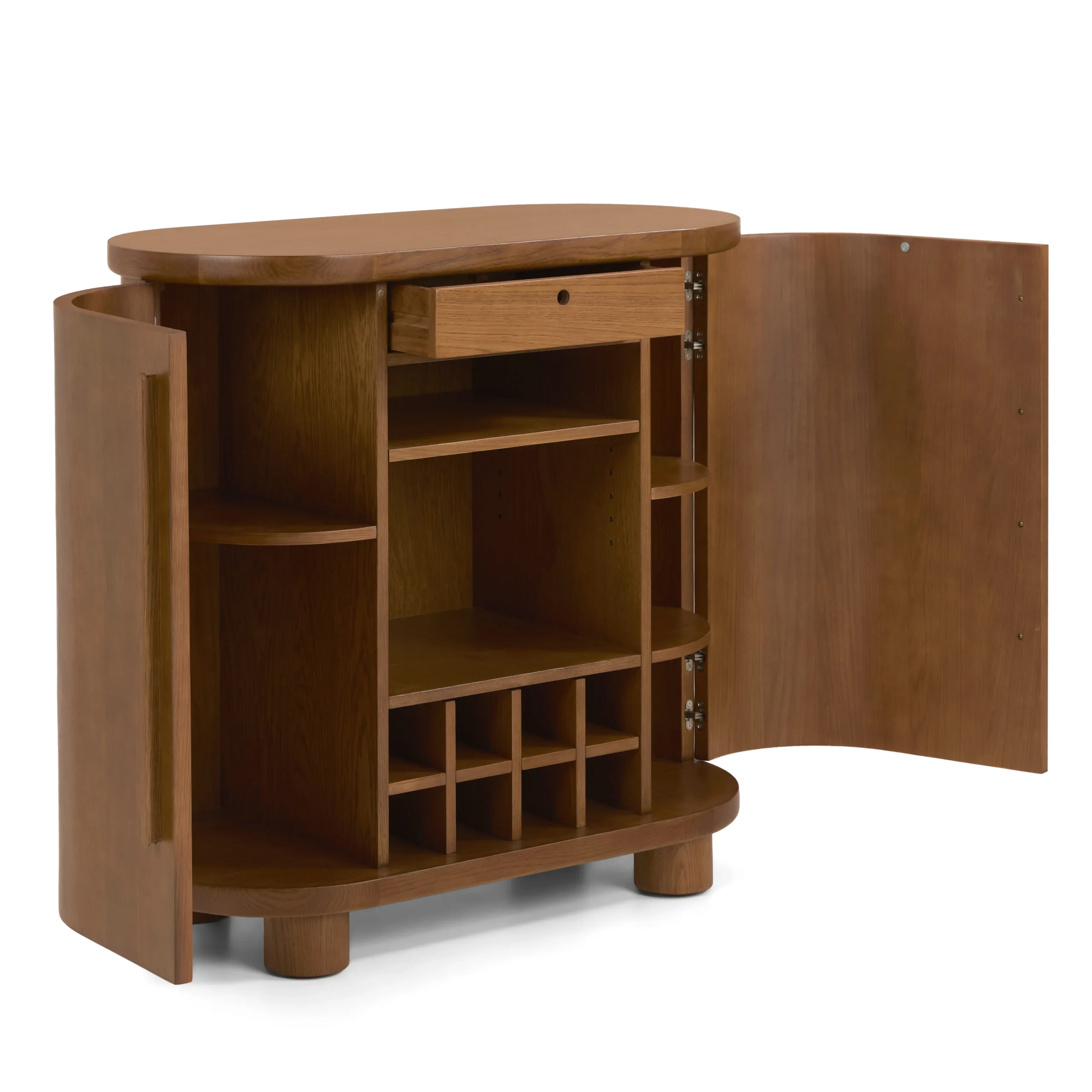 Jens 38_ Bar Cabinet - Smoked Oak - Image 9