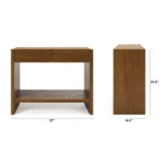Leif 37_ Storage Console - Smoked Oak