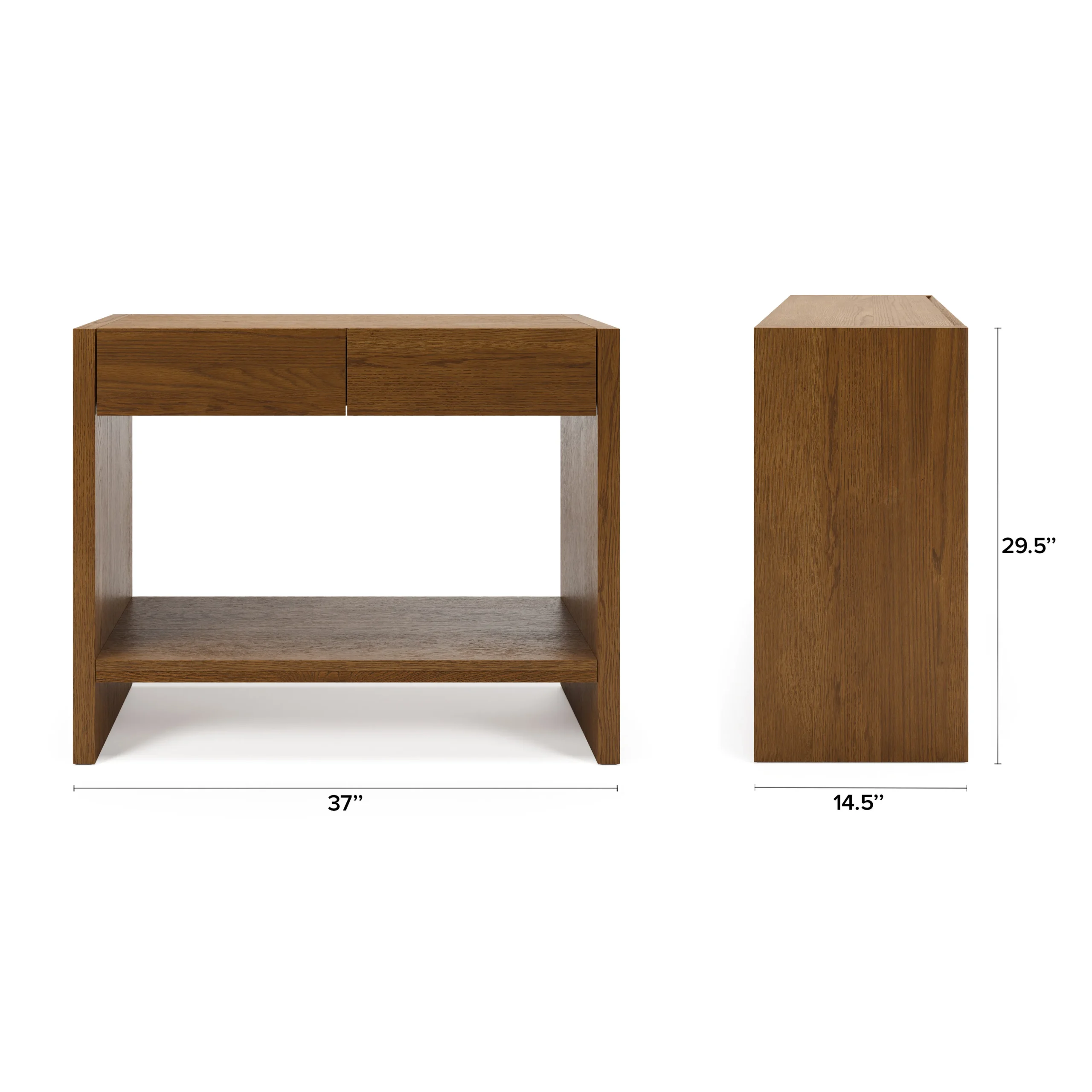Leif 37_ Storage Console - Smoked Oak - Image 10