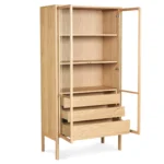 Mysen 35.5_ Glass Cabinet - Natural Oak