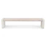 Lubek 84.5_ Outdoor Bench - Byron Gray