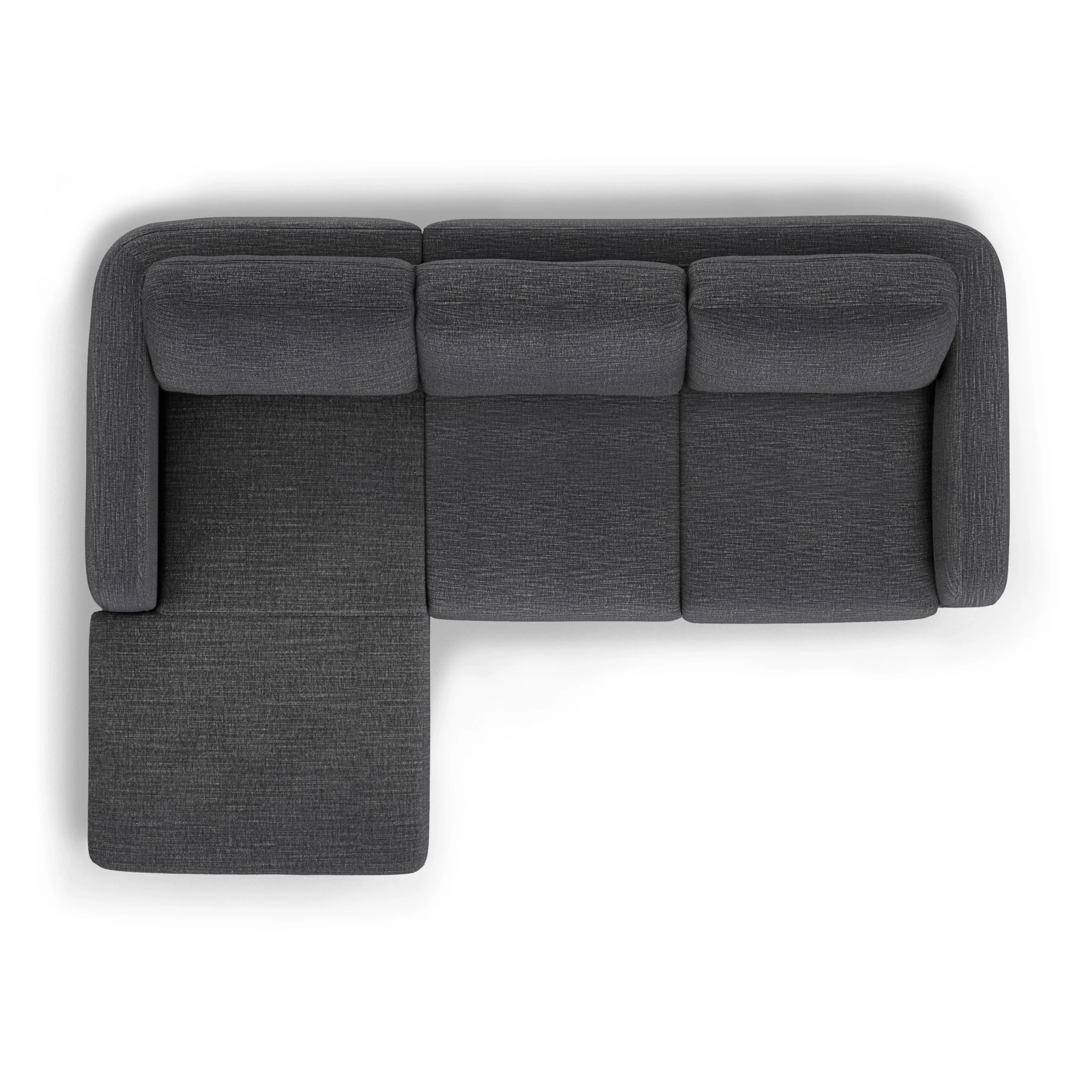 Vati 90.5_ Left Storage Sectional - Natural Oak and Napa Charcoal - Image 4