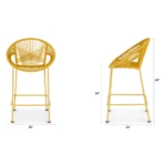 Kasiko Outdoor Counter Stool - Turmeric