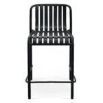 Sarek Outdoor Stackable Counter Stool - Black