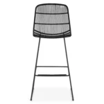 Selka Outdoor Bar Stool - Black