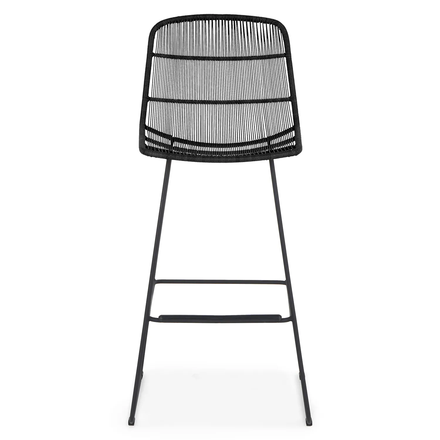 Selka Outdoor Bar Stool - Black - Image 9
