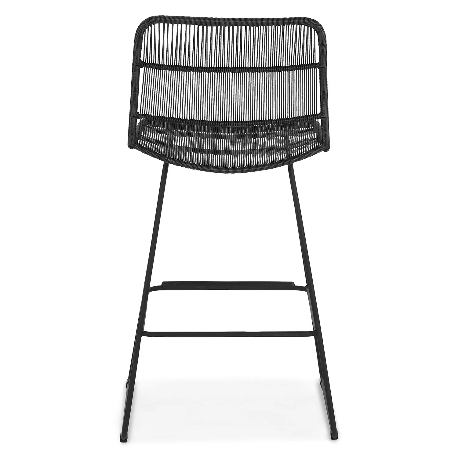Selka Outdoor Counter Stool - Black - Image 9