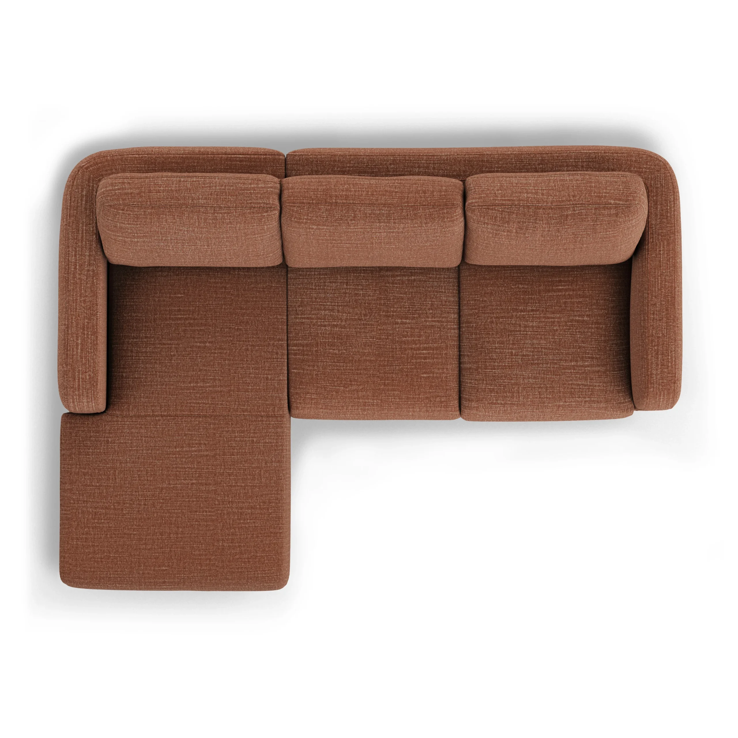 Vati 90.5_ Left Storage Sectional - Natural Oak and Napa Rust - Image 7