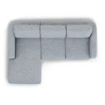 Vati 90.5_ Left Storage Sectional - Natural Oak and Silver Light Blue