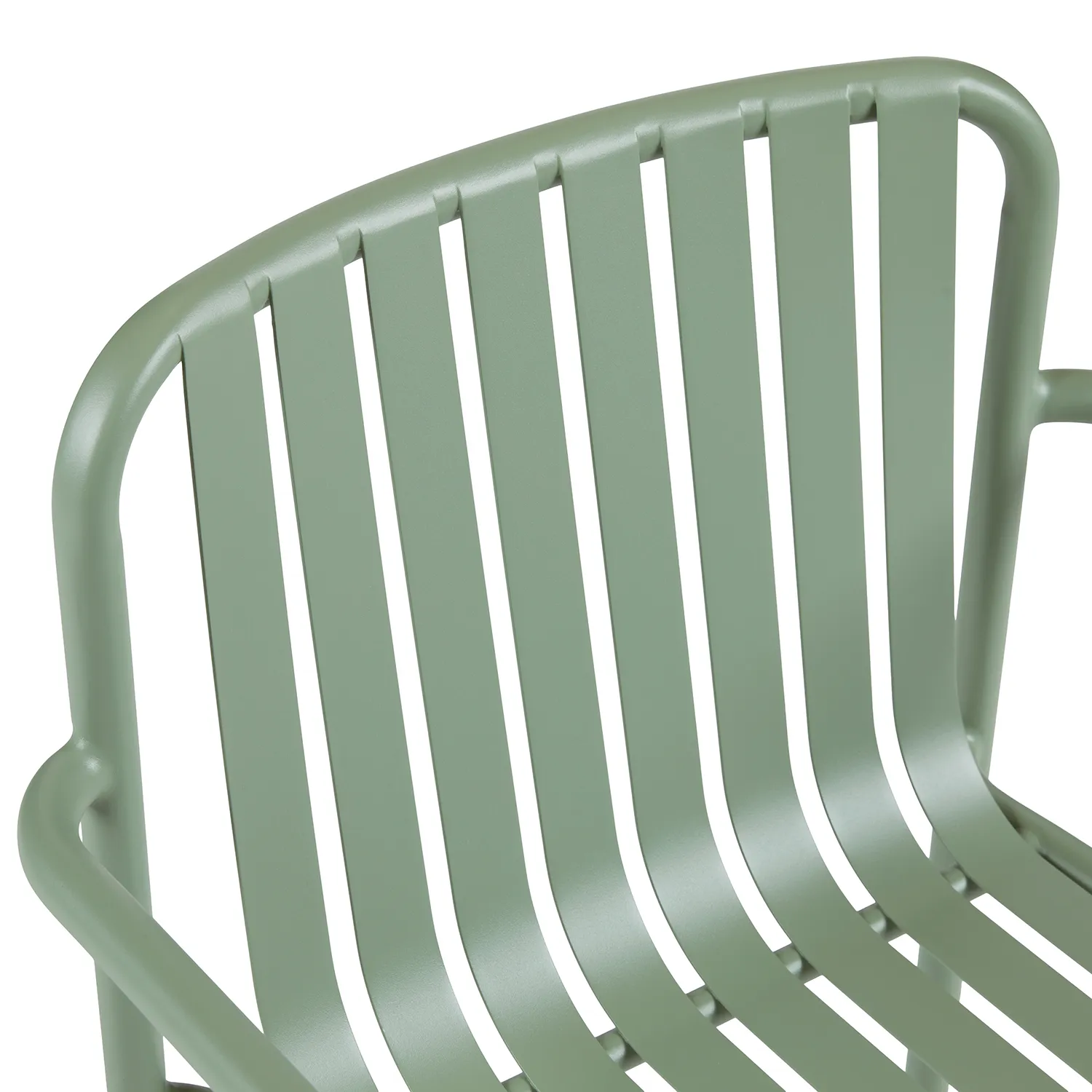 Sarek Outdoor Stackable Dining Armchair - Khaki Green - Image 14