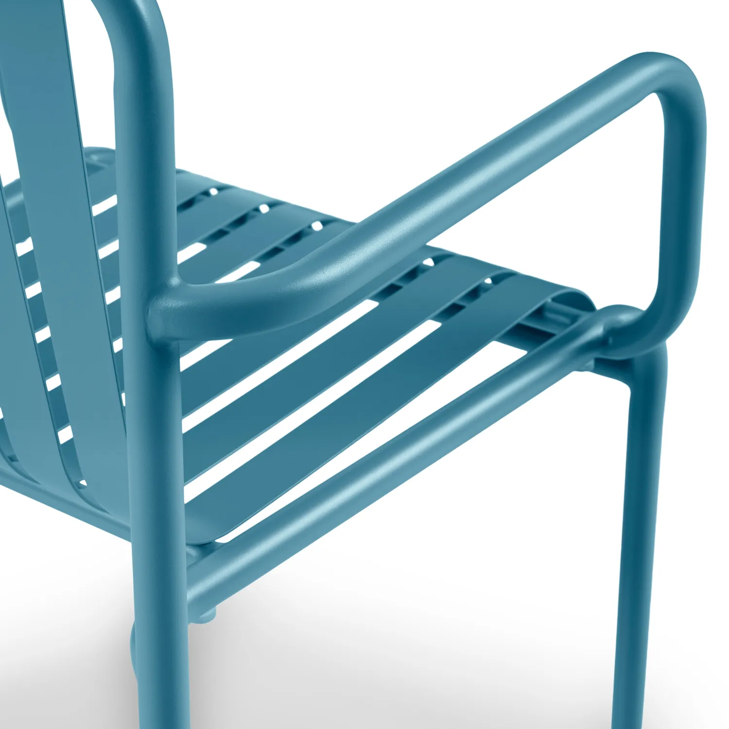 Sarek Outdoor Stackable Dining Armchair - Peacock Blue - Image 12