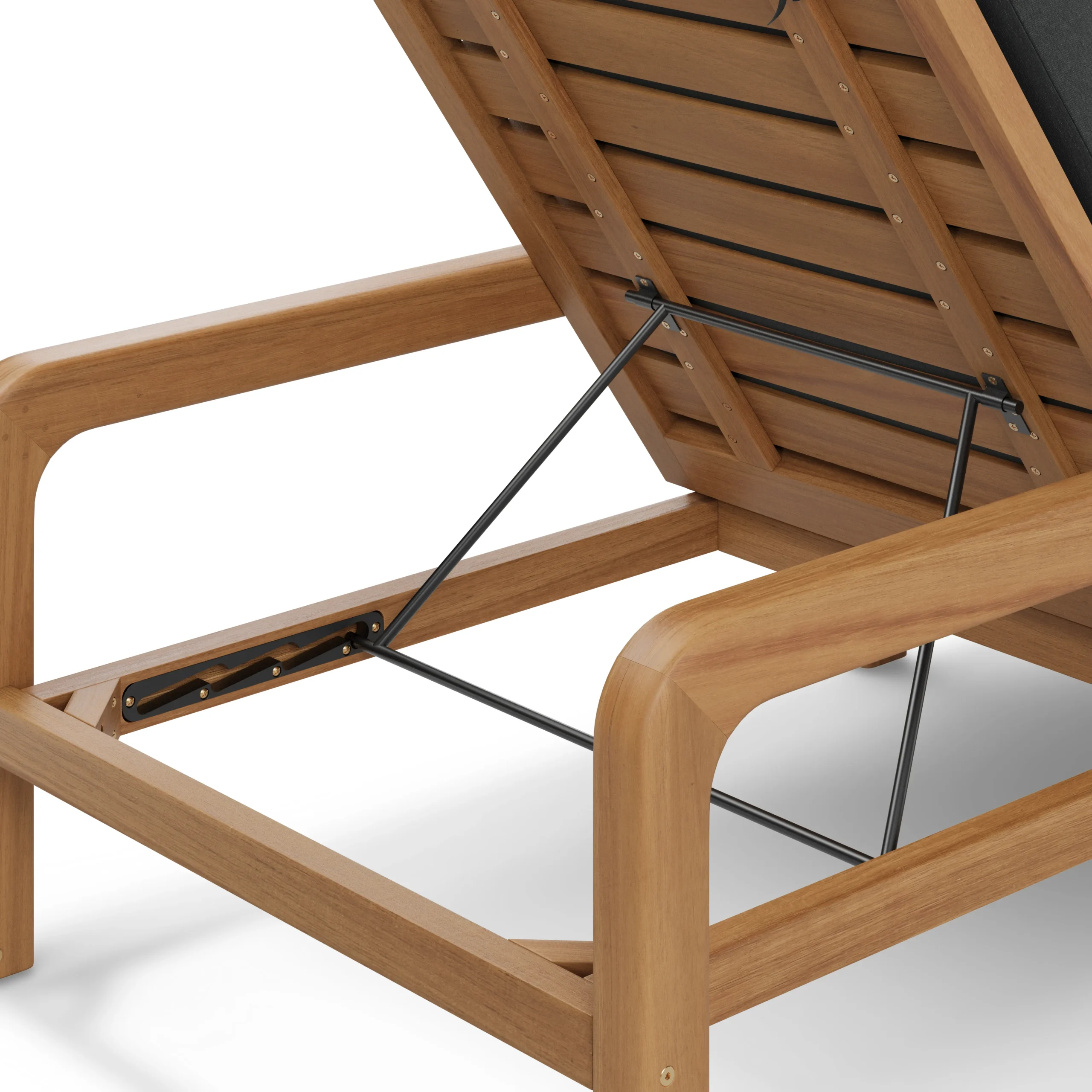 Laholm 78_ Outdoor Chaise Lounge - Dravite Black - Image 17