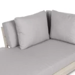 Lubek 69.25_ Outdoor Low Left Chaise Lounge - Beach Sand