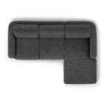 Vati 90.5_ Right Storage Sectional - Napa Charcoal