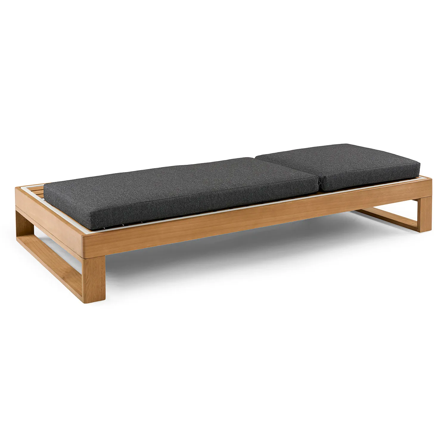 Toro 80.5_ Outdoor Chaise Lounge - Dravite Black - Image 3