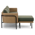 Aby 88_ Outdoor Reversible Sectional - Dravite Green