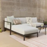 Burkel 105_ Outdoor Left Sectional - Cloudy Gray