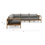 Callais 120_ Outdoor Sectional - Taupe Gray