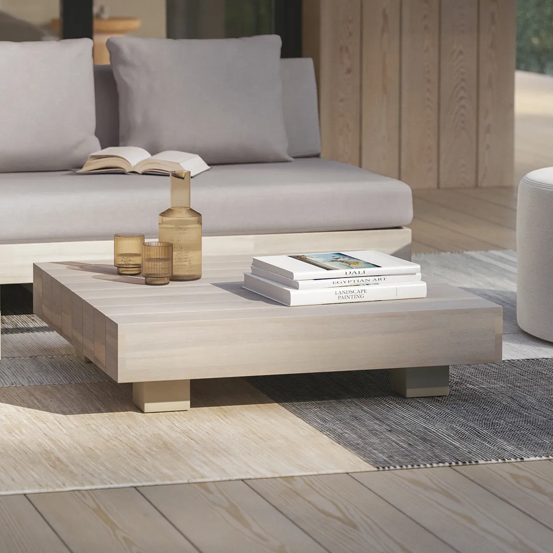 Lubek 82.5_ Outdoor Low Left Sectional Set - Beach Sand - Image 8