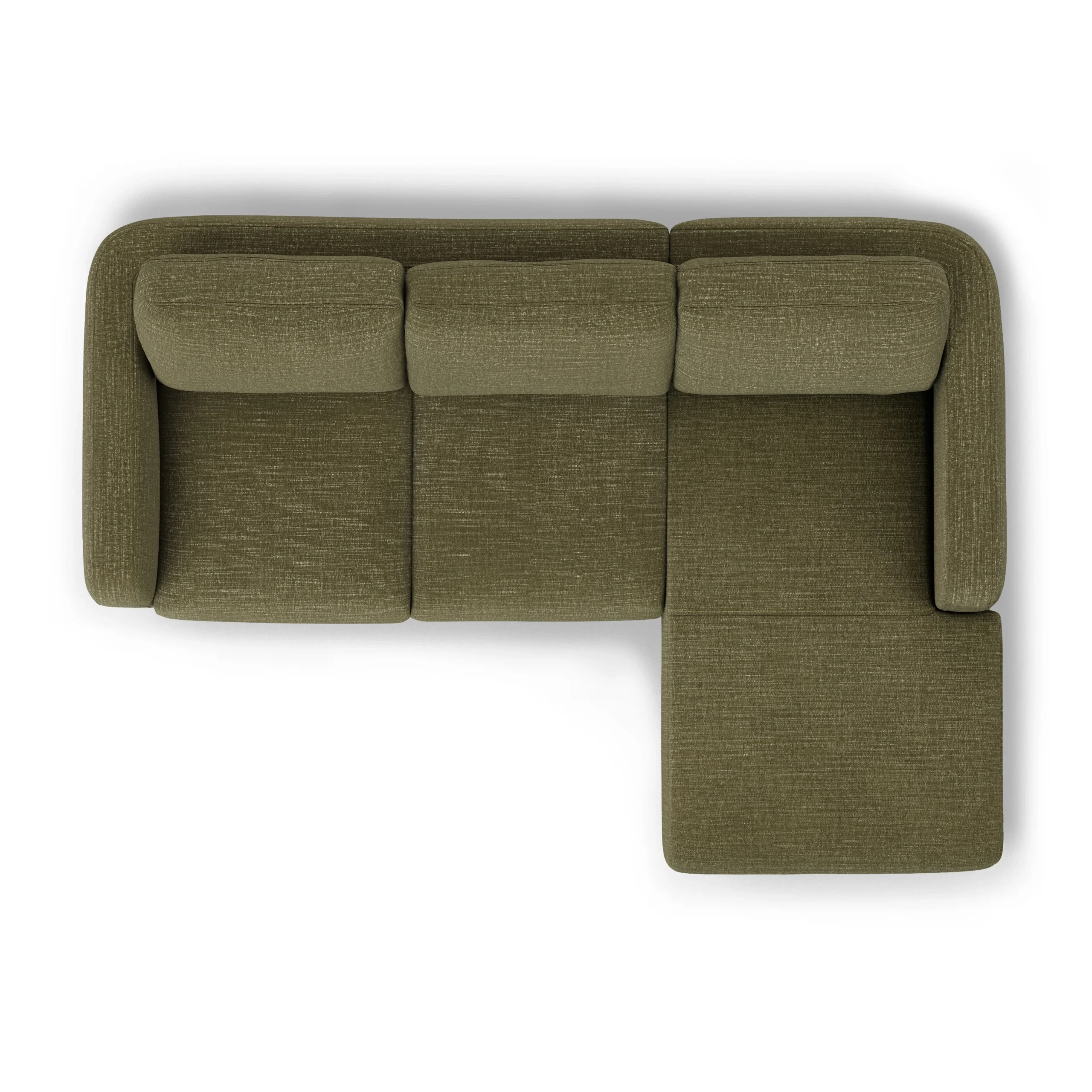 Vati 90.5_ Right Storage Sectional - Napa Moss - Image 7